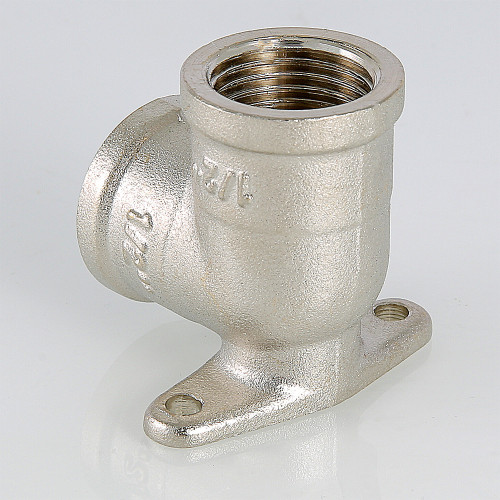 Угольник с креплением 1/2" В-В латунь  VTr.751