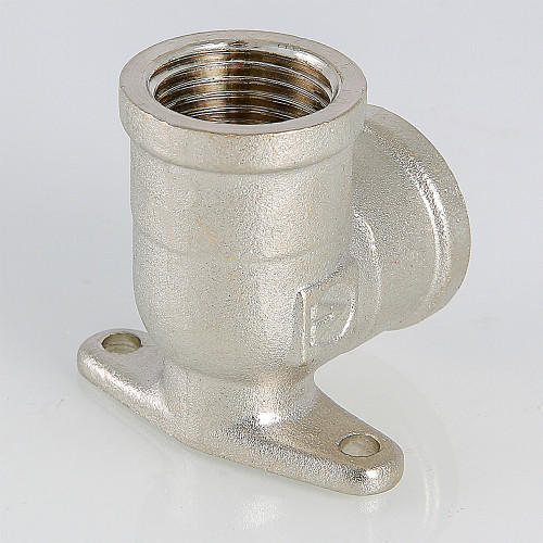 Угольник с креплением 1/2" В-В латунь  VTr.751