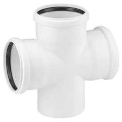 Крестовина канализационная бесшумная одноплоскостная 110х110х110/90 УЮТ