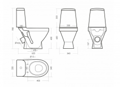 Унитаз-компакт ЛАДА Комфорт SANITA