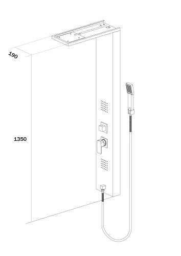 Душевая панель KEF16-A060