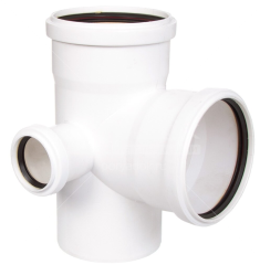 Крестовина канализационная бесшумная двухплоскостная левая 110х110х50/90 УЮТ