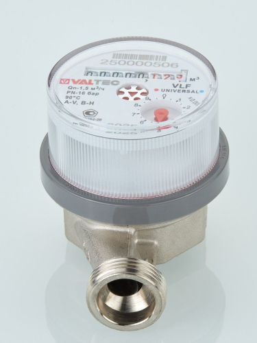 Счетчик воды универсальный Ду15 L=110 мм МЗ без штуцеров VT