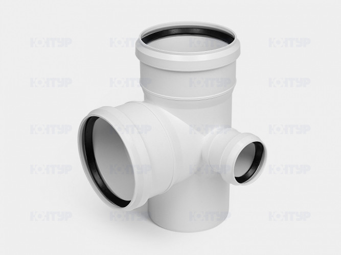 Крестовина канализационная бесшумная двухплоскостная правая 110х110х50/90 УЮТ