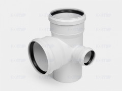 Крестовина канализационная бесшумная двухплоскостная правая 110х110х50/90 УЮТ