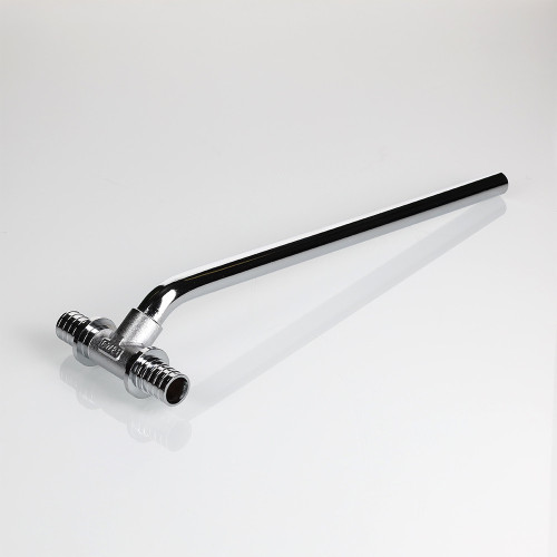 Тройник с хромированной латунной трубкой 16(2.2)х15х20(2.8) L 300 VTm.482