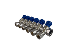 Коллектор 6 выхода х3/4" х1/2"х16 Н-В латунь ZEGOR QS-1662