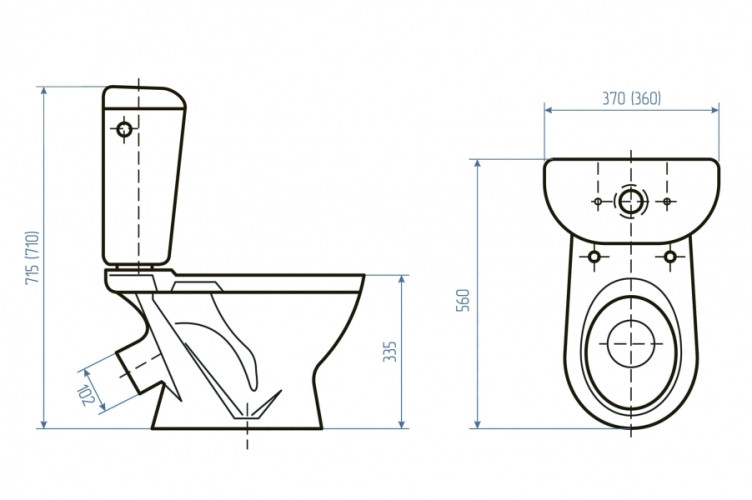 Унитаз-компакт УНИВЕРСАЛ детский (кнопка)