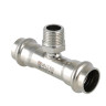 Тройник из нержавеющей стали НР 22х3/4" пресс VTi.933