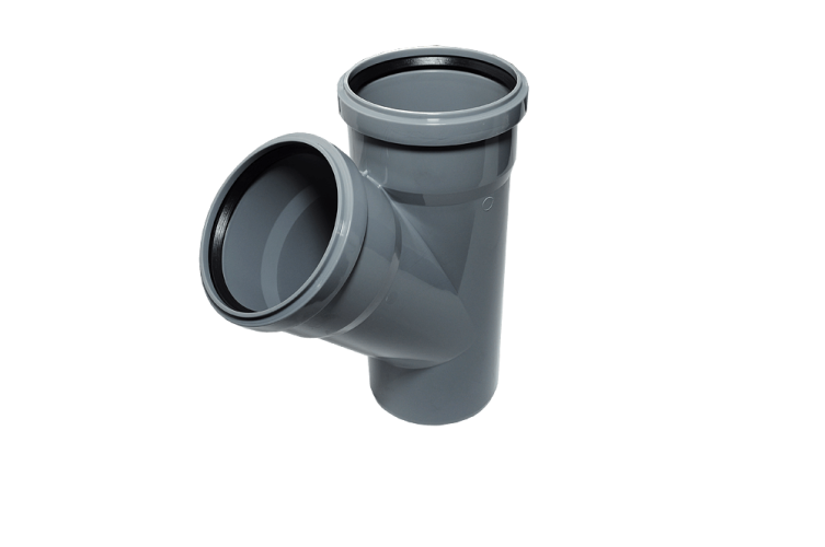 Тройник канализационный d40х40/45 СТАНДАРТ КОНТУР