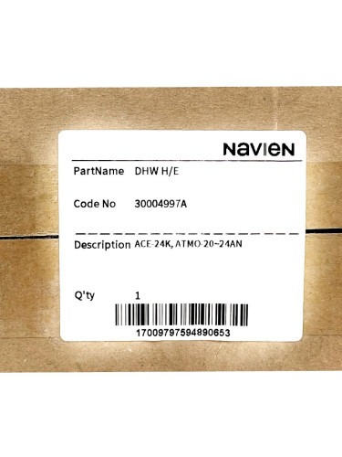 Теплообменник вторичный ГВС Navien 20-24 (30004997А)