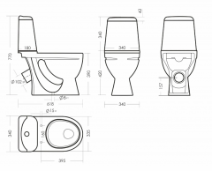 Унитаз-компакт ИДЕАЛ Стандарт SANITA