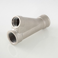 Тройник косой 1/2&quot;-3/4&quot; В-В-В латунь VTr.136