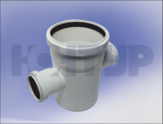 Крестовина канализационная бесшумная одноплоскостная 110х110х50/90 УЮТ КОНТУР