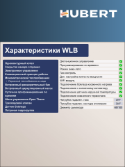 Котел газовый настенный HUBERT AGB 18WLB (Wi-Fi) одноконтурный с трёхходовым клапаном