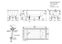 Ванна чугунная НОСТАЛЬЖИ L=1600 Новокузнецк