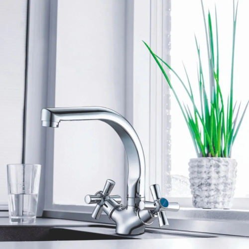 Смеситель для кухни двуручный QTZ4-D856