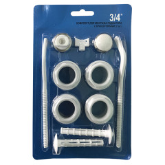 Комплект фурнитуры для алюминиевого радиатора 1&quot;х 3/4&quot; с кронштейнами