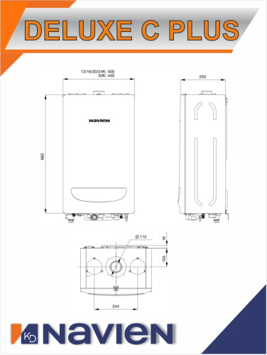 Котел газовый настенный Navien Deluxe С Plus -16K