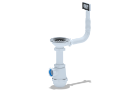 Сифон АНИ Грот 3 1/2"*40 с гибким переливом А0145S