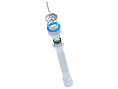 Сифон гофрированный 1 1/2&quot;*40/50 (396-806мм) G106