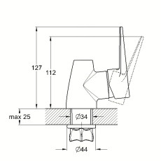 Смеситель для кухни одноручный ZOP4-F045X