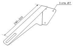 Кронштейн для умывальника КСТ-320 32см (комплект 2 штуки)