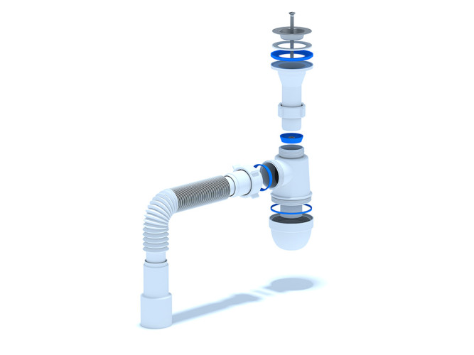 Сифон АНИ 1 1/4"*40 с литым выпуском. с гибкой трубой 40*40/50 C2015