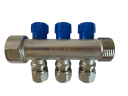 Коллектор 3 выхода х1.0"х1/2"х16 Н-В латунь ZEGOR QS-1832