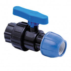 Кран шаровой разъемный ВР ф25х3/4" ПЭ LM