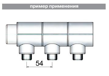 Тройник коллекторный НР ф40х3/4" ПП(б) VTp.734
