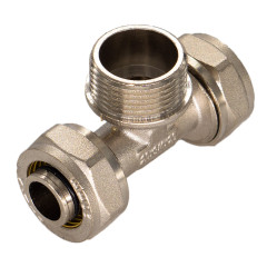 Тройник НР 16х1/2&quot; обжим СТМ