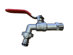 Кран шаровой 1/2&quot; НР со штуцером ручка ZEGOR PF11