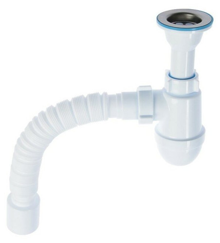 Сифон АНИ 1 1/2"*40 с литым выпуском. с гибкой трубой 40*50 C0510