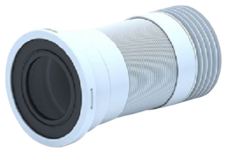 Слив для унитаза гофрированный с металлической спиралью выпуск 110мм (260-560мм) К928