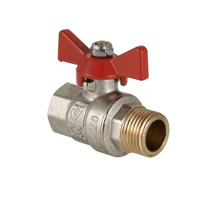 Кран шаровой 1/2" в/н бабочка BASЕ VT.218