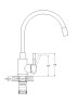 Смеситель для кухни одноручный EZA4-F090KB