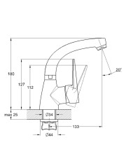 Смеситель для умывальника одноручный ZOP1-A045