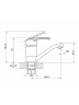 Смеситель для кухни одноручный 4G4-B180