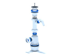 Сифон АНИ Грот 1 1/2&quot;*40 с отводом для стиральной машины А1000