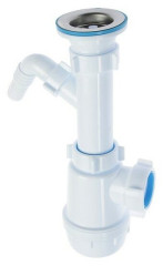 Сифон АНИ Грот 1 1/2&quot;*40 с отводом для стиральной машины А1000