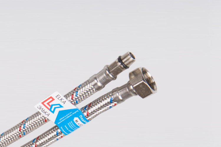 Подводка для смесителя ELKA  40 см гайка сталь