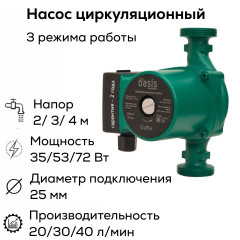 Насос циркуляционный C 25/4 OASIS (72 Вт)