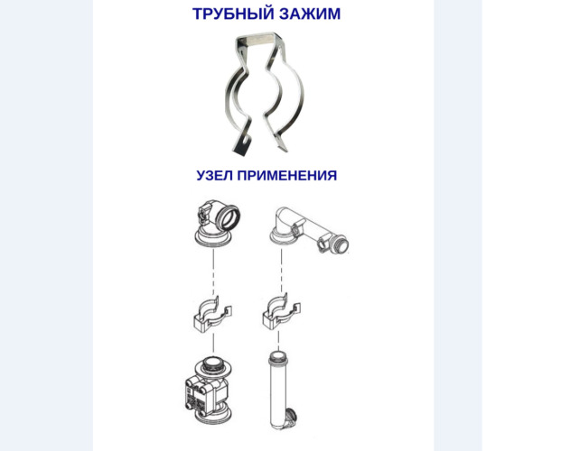 Зажим-фиксатор «Клипса-C» Navien Deluxe, Smart Tok, Prime, Ace, Atmo, NCN (20007739А)