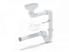 Сифон АНИ 1 1/2"*40 прямоточный с разрывом струи. с гибкой трубой 40*40/50 DR0115