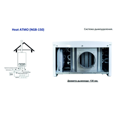 Котел газовый настенный Navien HeatAtmo NGB150-13A