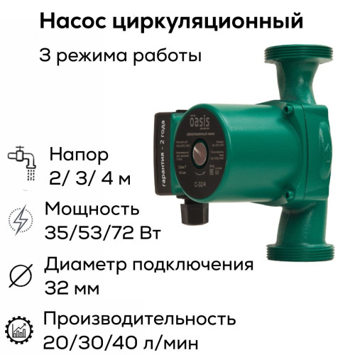 Насос циркуляционный C 32/4 OASIS (72 Вт)