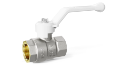 Кран шаровой латунный LD Pride 47.15 Ду15 В-В рычаг (White)