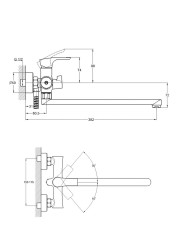 Смеситель для ванны одноручный FAB7-A020
