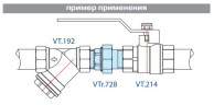 Американка прямая 1/2" Н-Н латунь VTr.728